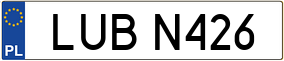 Trailer License Plate